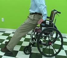 Wheelchair Image with safety kit installed